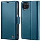 For Samsung Galaxy A12 5G CaseMe 023 Butterfly Buckle Litchi Texture RFID Anti-theft Leather Phone Case(Blue) - 1