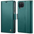 For Samsung Galaxy A12 5G CaseMe 023 Butterfly Buckle Litchi Texture RFID Anti-theft Leather Phone Case(Pearly Blue) - 1