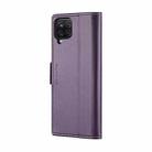 For Samsung Galaxy A12 5G CaseMe 023 Butterfly Buckle Litchi Texture RFID Anti-theft Leather Phone Case(Pearly Purple) - 3