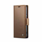 For Samsung Galaxy S21+ 5G CaseMe 023 Butterfly Buckle Litchi Texture RFID Anti-theft Leather Phone Case(Brown) - 2