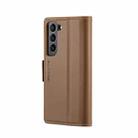 For Samsung Galaxy S21+ 5G CaseMe 023 Butterfly Buckle Litchi Texture RFID Anti-theft Leather Phone Case(Brown) - 3