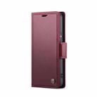 For Samsung Galaxy S21+ 5G CaseMe 023 Butterfly Buckle Litchi Texture RFID Anti-theft Leather Phone Case(Wine Red) - 2