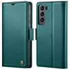 For Samsung Galaxy S21+ 5G CaseMe 023 Butterfly Buckle Litchi Texture RFID Anti-theft Leather Phone Case(Pearly Blue) - 1