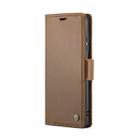 For Samsung Galaxy S21 Ultra 5G CaseMe 023 Butterfly Buckle Litchi Texture RFID Anti-theft Leather Phone Case(Brown) - 2