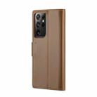 For Samsung Galaxy S21 Ultra 5G CaseMe 023 Butterfly Buckle Litchi Texture RFID Anti-theft Leather Phone Case(Brown) - 3