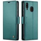 For Samsung Galaxy A40 CaseMe 023 Butterfly Buckle Litchi Texture RFID Anti-theft Leather Phone Case(Pearly Blue) - 2