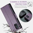 For Samsung Galaxy A71 4G CaseMe 023 Butterfly Buckle Litchi Texture RFID Anti-theft Leather Phone Case(Pearly Purple) - 3