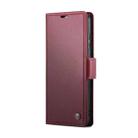 For Samsung Galaxy A51 4G/M40s CaseMe 023 Butterfly Buckle Litchi Texture RFID Anti-theft Leather Phone Case(Wine Red) - 2