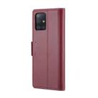 For Samsung Galaxy A51 4G/M40s CaseMe 023 Butterfly Buckle Litchi Texture RFID Anti-theft Leather Phone Case(Wine Red) - 3