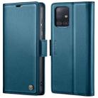 For Samsung Galaxy A51 4G/M40s CaseMe 023 Butterfly Buckle Litchi Texture RFID Anti-theft Leather Phone Case(Blue) - 1