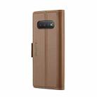 For Samsung Galaxy S10+ CaseMe 023 Butterfly Buckle Litchi Texture RFID Anti-theft Leather Phone Case(Brown) - 3