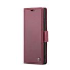 For Samsung Galaxy S10+ CaseMe 023 Butterfly Buckle Litchi Texture RFID Anti-theft Leather Phone Case(Wine Red) - 2