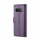 For Samsung Galaxy S10+ CaseMe 023 Butterfly Buckle Litchi Texture RFID Anti-theft Leather Phone Case(Pearly Purple) - 3