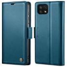For Samsung Galaxy A22 5G CaseMe 023 Butterfly Buckle Litchi Texture RFID Anti-theft Leather Phone Case(Blue) - 1