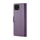 For Samsung Galaxy A22 5G CaseMe 023 Butterfly Buckle Litchi Texture RFID Anti-theft Leather Phone Case(Pearly Purple) - 3