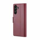For Samsung Galaxy A14 4G/5G CaseMe 023 Butterfly Buckle Litchi Texture RFID Anti-theft Leather Phone Case(Wine Red) - 3