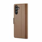 For Samsung Galaxy A24 4G CaseMe 023 Butterfly Buckle Litchi Texture RFID Anti-theft Leather Phone Case(Brown) - 3