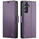 For Samsung Galaxy S23 FE 5G CaseMe 023 Butterfly Buckle Litchi Texture RFID Anti-theft Leather Phone Case(Pearly Purple) - 2