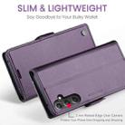 For Samsung Galaxy S23 FE 5G CaseMe 023 Butterfly Buckle Litchi Texture RFID Anti-theft Leather Phone Case(Pearly Purple) - 3
