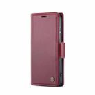 For Samsung Galaxy S24+ CaseMe 023 Butterfly Buckle Litchi Texture RFID Anti-theft Leather Phone Case(Wine Red) - 2