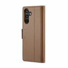 For Samsung Galaxy A15 4G/5G CaseMe 023 Butterfly Buckle Litchi Texture RFID Anti-theft Leather Phone Case(Brown) - 3