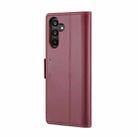 For Samsung Galaxy A15 4G/5G CaseMe 023 Butterfly Buckle Litchi Texture RFID Anti-theft Leather Phone Case(Wine Red) - 3