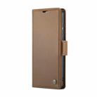 For Samsung Galaxy A35 5G CaseMe 023 Butterfly Buckle Litchi Texture RFID Anti-theft Leather Phone Case(Brown) - 2