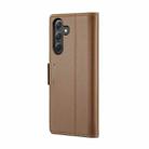 For Samsung Galaxy A35 5G CaseMe 023 Butterfly Buckle Litchi Texture RFID Anti-theft Leather Phone Case(Brown) - 3