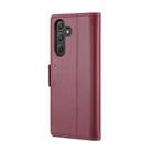 For Samsung Galaxy A55 CaseMe 023 Butterfly Buckle Litchi Texture RFID Anti-theft Leather Phone Case(Wine Red) - 3