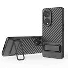 For OPPO Reno8 T 5G Wavy Texture TPU Phone Case with Lens Film(Black) - 1