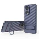 For OPPO Reno8 T 5G Wavy Texture TPU Phone Case with Lens Film(Royal Blue) - 1