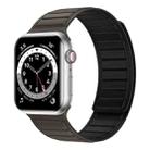 Magnetic Silicone Watch Band For Apple Watch Ultra 49mm(Brown Black) - 1