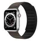 Magnetic Silicone Watch Band For Apple Watch 8 45mm(Brown Black) - 1