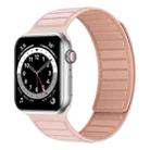 Magnetic Silicone Watch Band For Apple Watch 8 45mm(Pink) - 1
