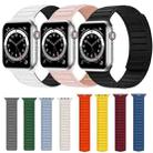 Magnetic Silicone Watch Band For Apple Watch 8 45mm(Pink) - 6
