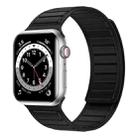 Magnetic Silicone Watch Band For Apple Watch SE 2022 40mm(Black) - 1