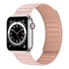 Magnetic Silicone Watch Band For Apple Watch SE 40mm(Pink) - 1