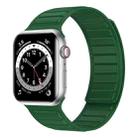 Magnetic Silicone Watch Band For Apple Watch 5 40mm(Army Green) - 1