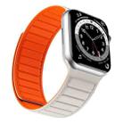 Magnetic Silicone Watch Band For Apple Watch 4 40mm(Starlight Orange) - 3