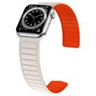 Magnetic Silicone Watch Band For Apple Watch 4 40mm(Starlight Orange) - 5