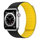 Magnetic Silicone Watch Band For Apple Watch 2 38mm(Black Yellow) - 1