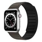 Magnetic Silicone Watch Band For Apple Watch SE 2023 44mm(Brown Black) - 1