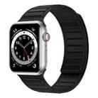 Magnetic Silicone Watch Band For Apple Watch SE 2023 44mm(Black) - 1