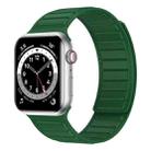 Magnetic Silicone Watch Band For Apple Watch Ultra 2 49mm(Army Green) - 1