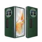 For Huawei Mate X3 Litchi Texture Integrated Shockproof Phone Case with Holder(Green) - 1