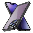 For iPhone 14 Pro Max PC + TPU Phone Case with Lens Film(Black) - 1