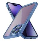 For iPhone 14 Pro Max PC + TPU Phone Case with Lens Film(Blue) - 1