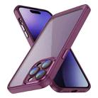 For iPhone 14 Pro Max PC + TPU Phone Case with Lens Film(Rose Red) - 1