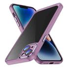 For iPhone 14 PC + TPU Phone Case with Lens Film(Light Purple) - 1