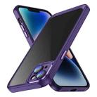 For iPhone 14 Plus PC + TPU Phone Case with Lens Film(Dark Purple) - 1